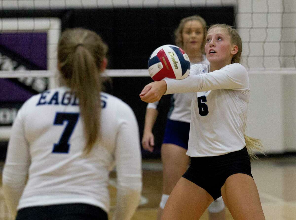 New Caney's Cassidee Love (6) led the Lady Eagles in both aces and assists last season.