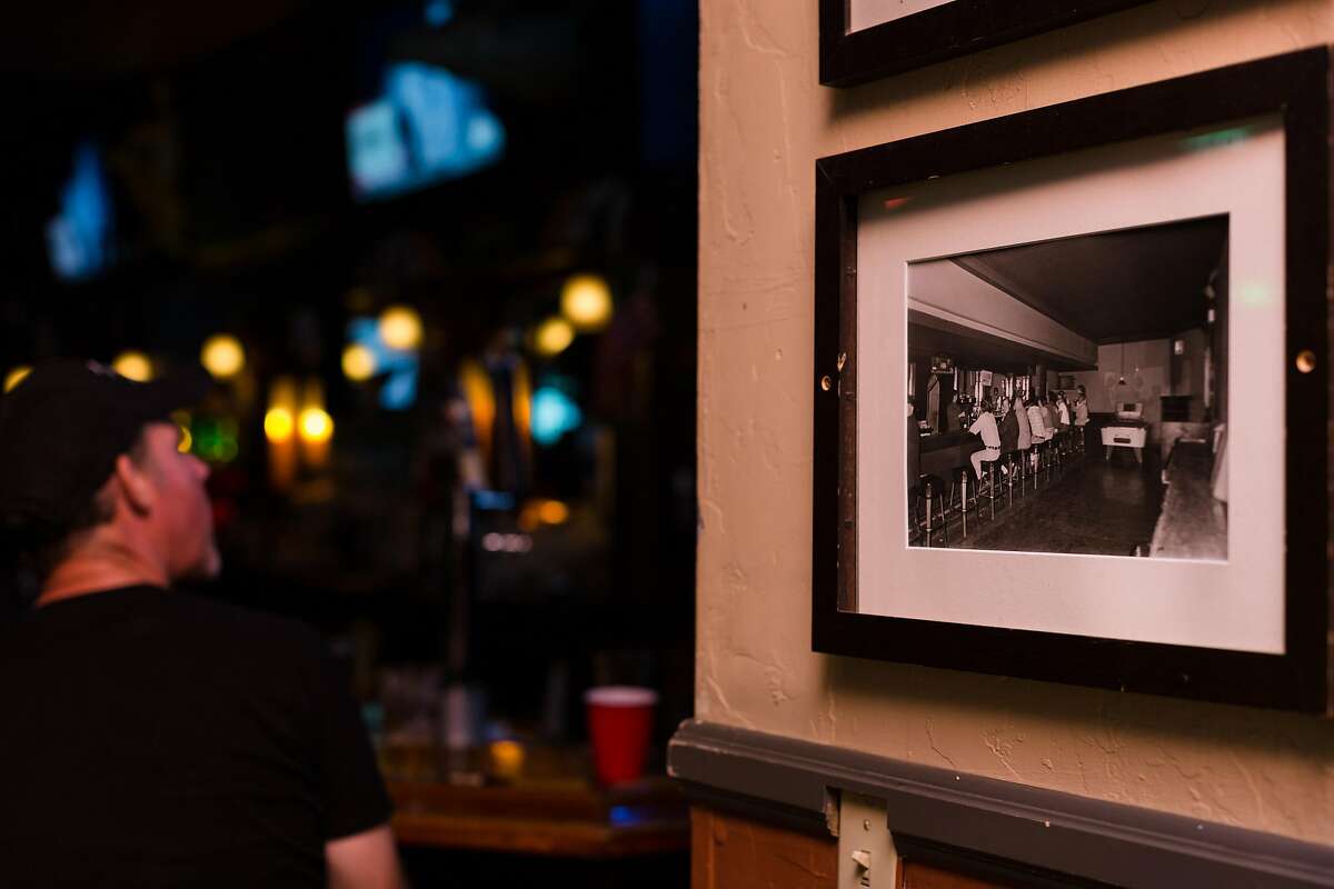 An old picture of the bar hangs in a wall at 2 AM Club in Mill Valley, Calif. on Tuesday, November 27, 2018.