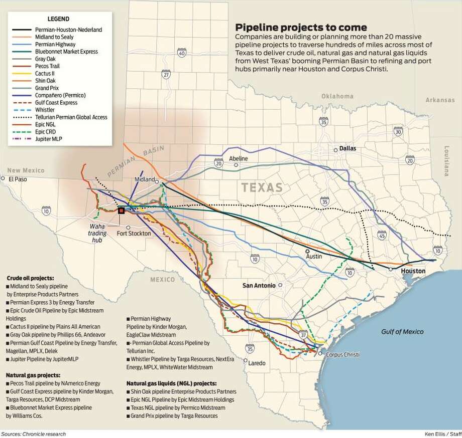 Texas pipelines 2018 - Houston Chronicle