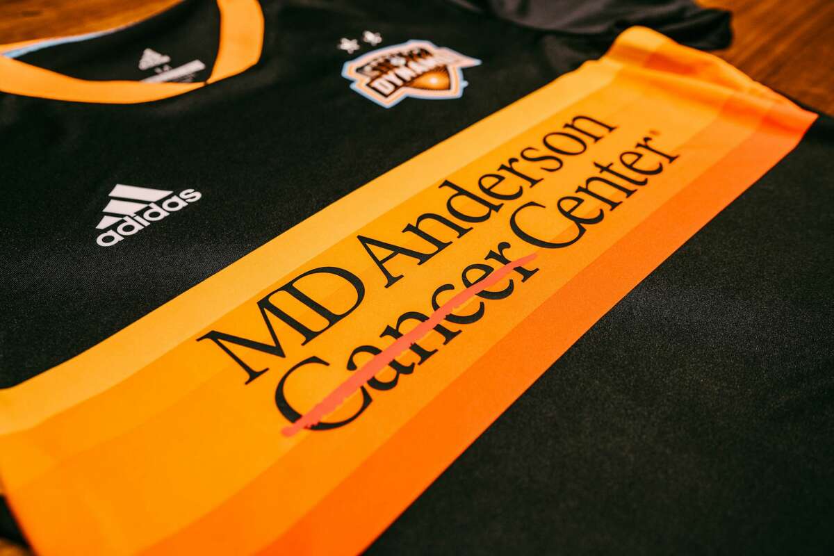 The Houston Dynamo and MD Anderson announced a jersey partnership on Wednesday, Nov. 28, 2018.