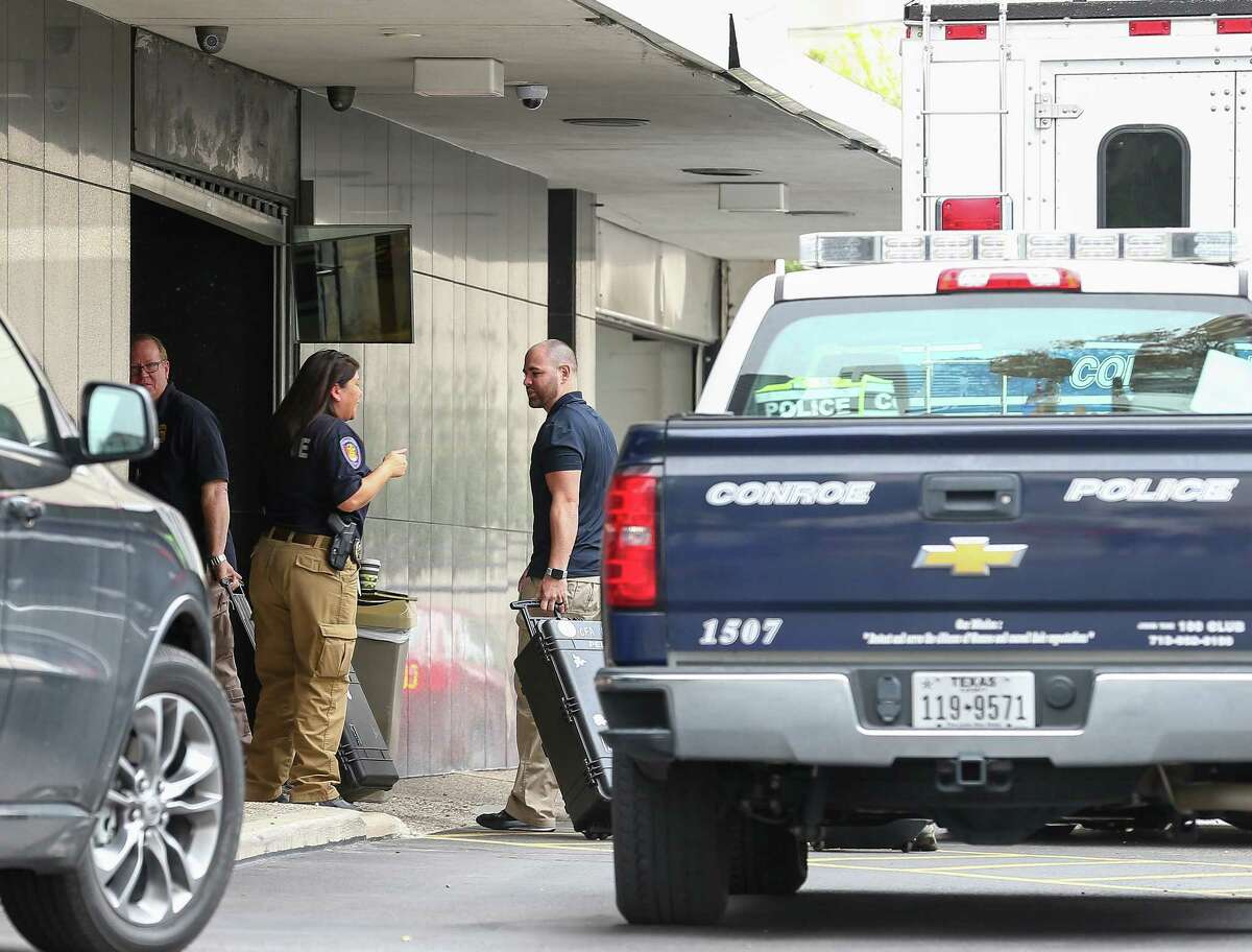 Authorities, including the Conroe Police Department, the Texas Rangers, and the Montgomery County District Attormey's office, conducted a search warrant of the Chancery of the Archdiocese of Galveston-Houston Wednesday, Nov. 28, 2018, in Houston. This is the fourth search executed in a joint law enforcement investigation of Father Manual LaRosa-Lopez, a catholic priest who has been charged with four felony counts of Indecency with a Child in Montgomery County.