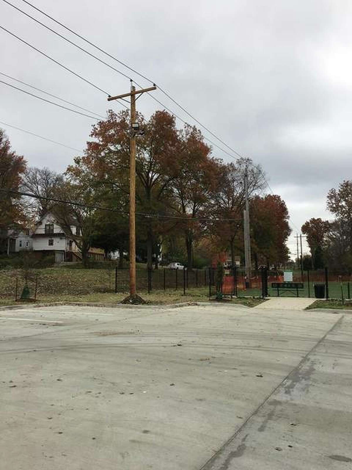 Edwardsville Parks and Recreation recently enlisted Ameren Illinois to install a new dawn to dusk light at Schwarz Street Dog Park, which opened in the fall. The light, pictured, is to help pet owners see their animals in the evening and provide visitors safety.