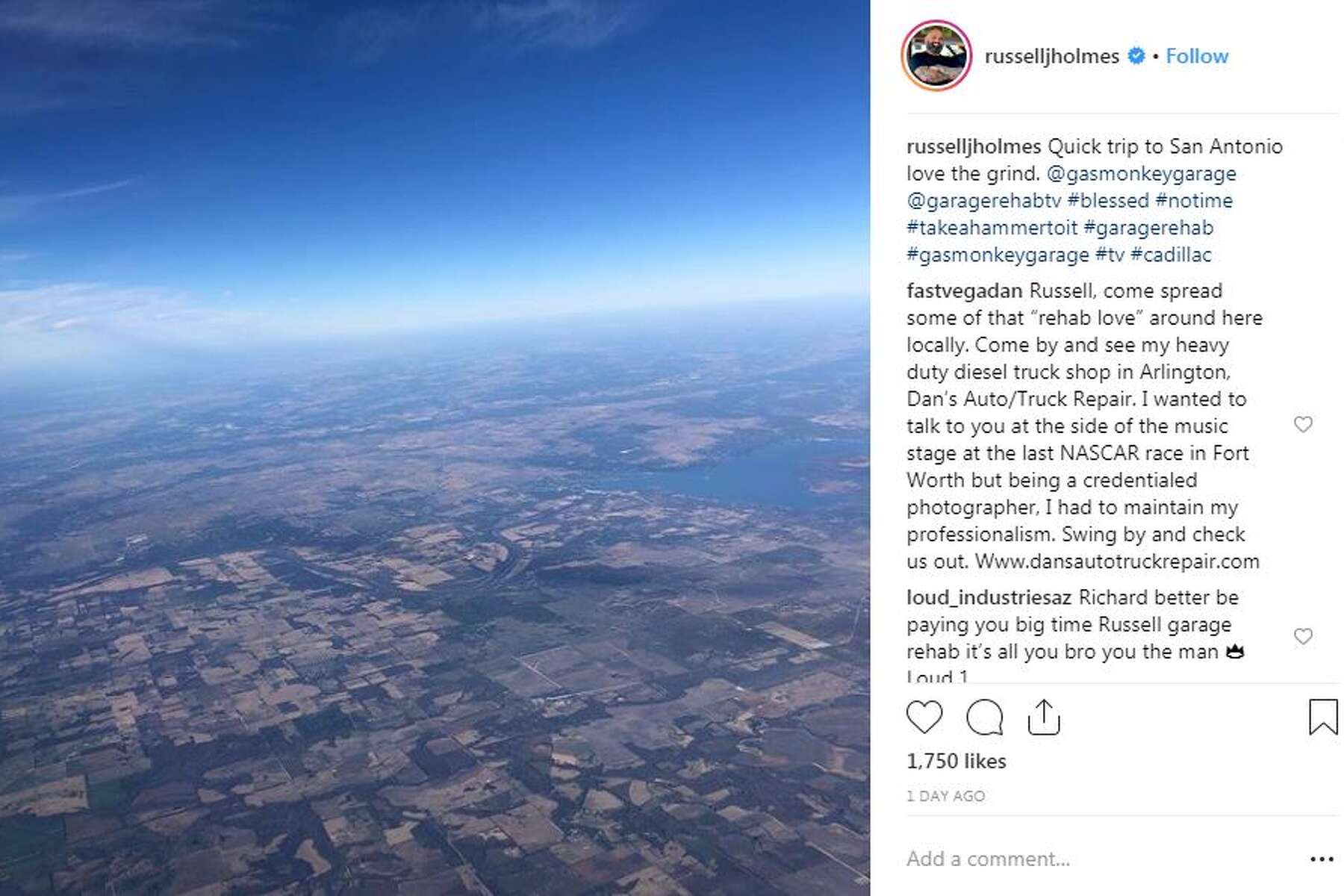 Gas Monkey Garage S Richard Rawlings Shares Photos From San Antonio Area Visit