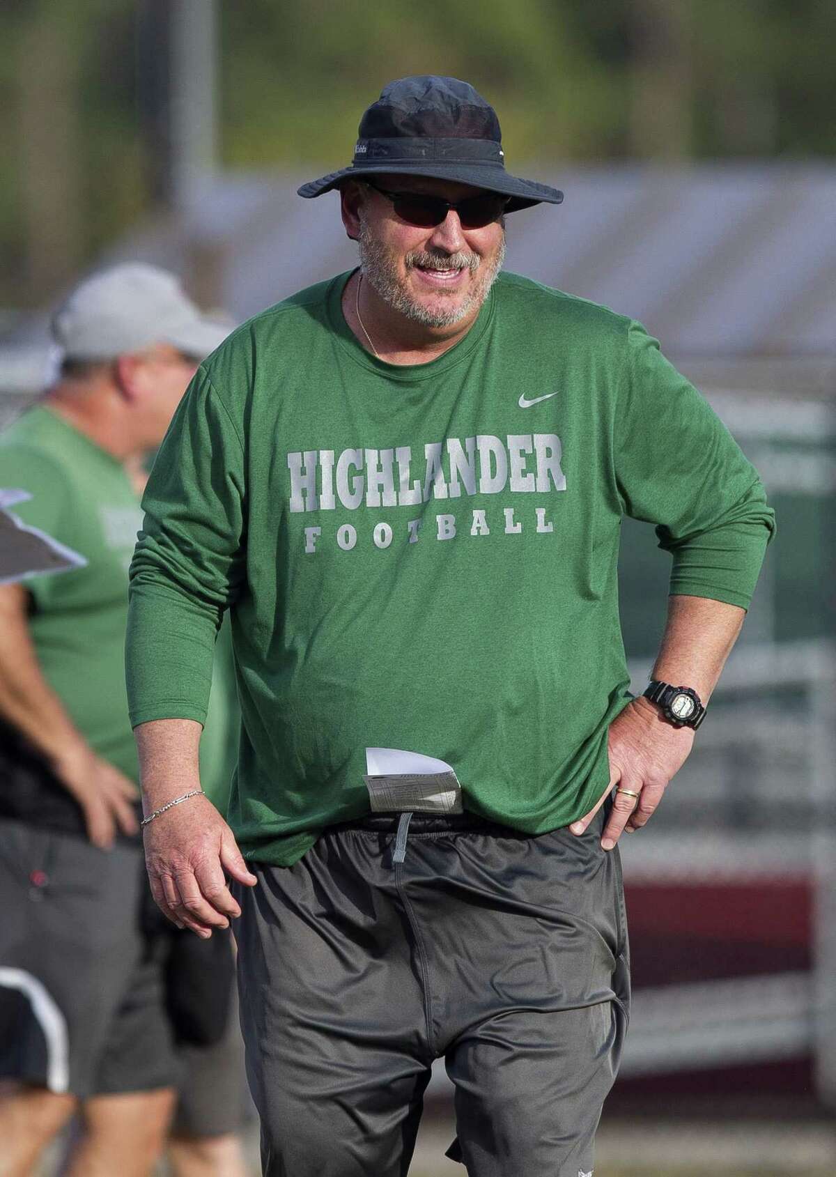 The Woodlands head coach Jim Rapp is seen during football practice at The Woodlands High School, Tuesday, Nov. 27, 2018, in The Woodlands.