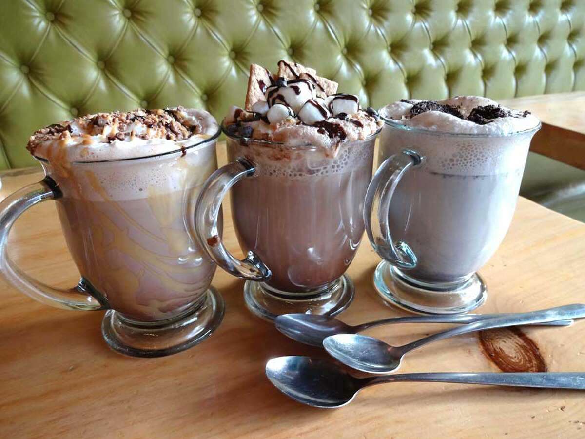 Caffe Social in Norwalk offers a host of unique hot chocolate options, including s’mores, Nutella, dirty white, cinnamon, salted caramel and white raspberry.