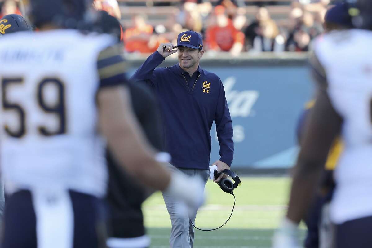 California head coach Justin Wilcox reacts during the second half of an NCAA college football game with Oregon State in Corvallis, Ore., Saturday, Oct. 20, 2018. (AP Photo/Amanda Loman)