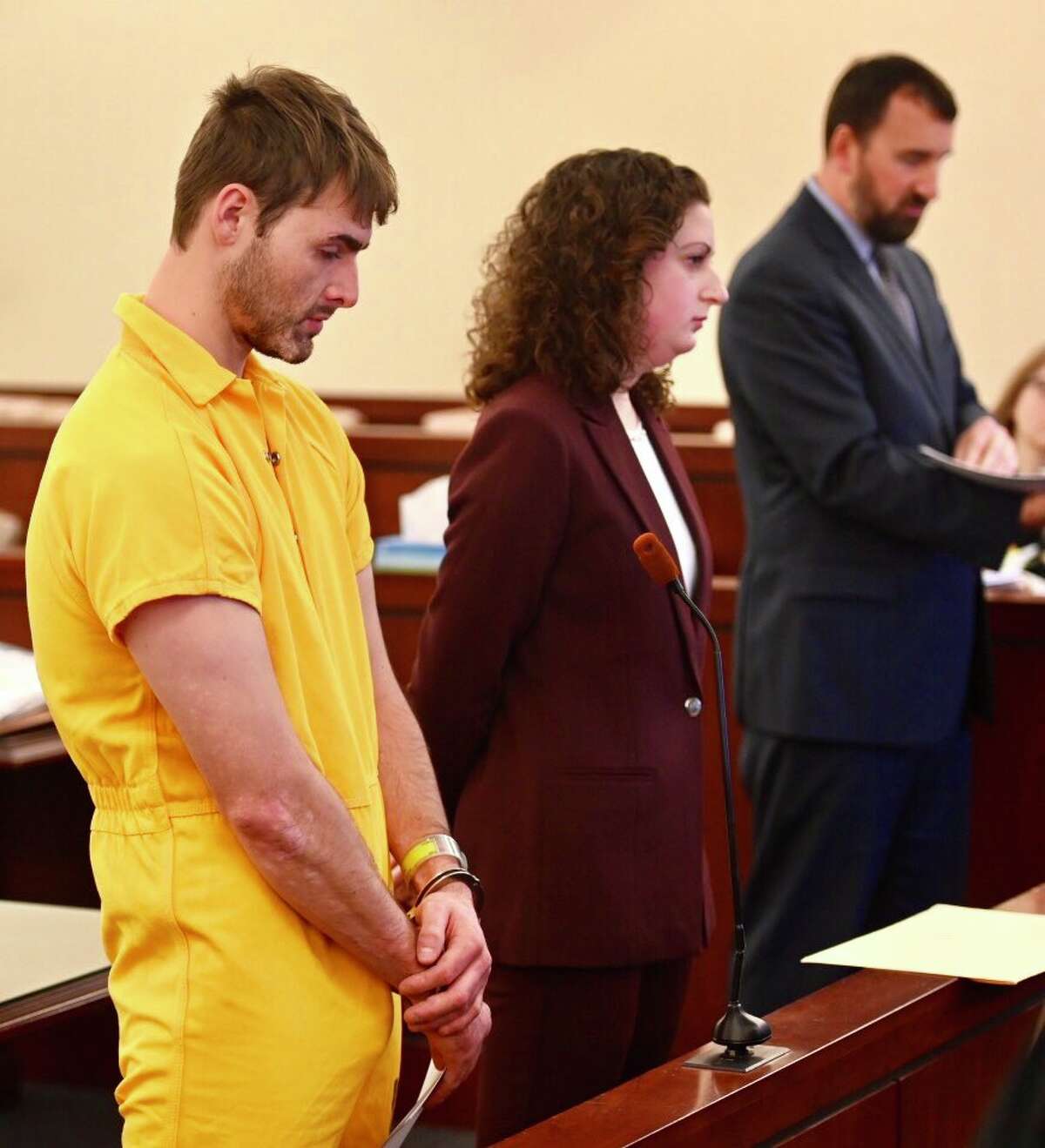 Thomas Slivienski arraigned on Nov. 30, 2018, in Albany County Court for the alleged murder of Johni Dunia in Cohoes, NY. Slivienski was ultimately convicted, and is appealing his case in 2022. (Skip Dickstein/Times Union)