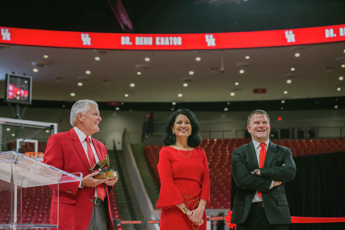 Renu Khator inducted to UH Athletics Hall of Honor