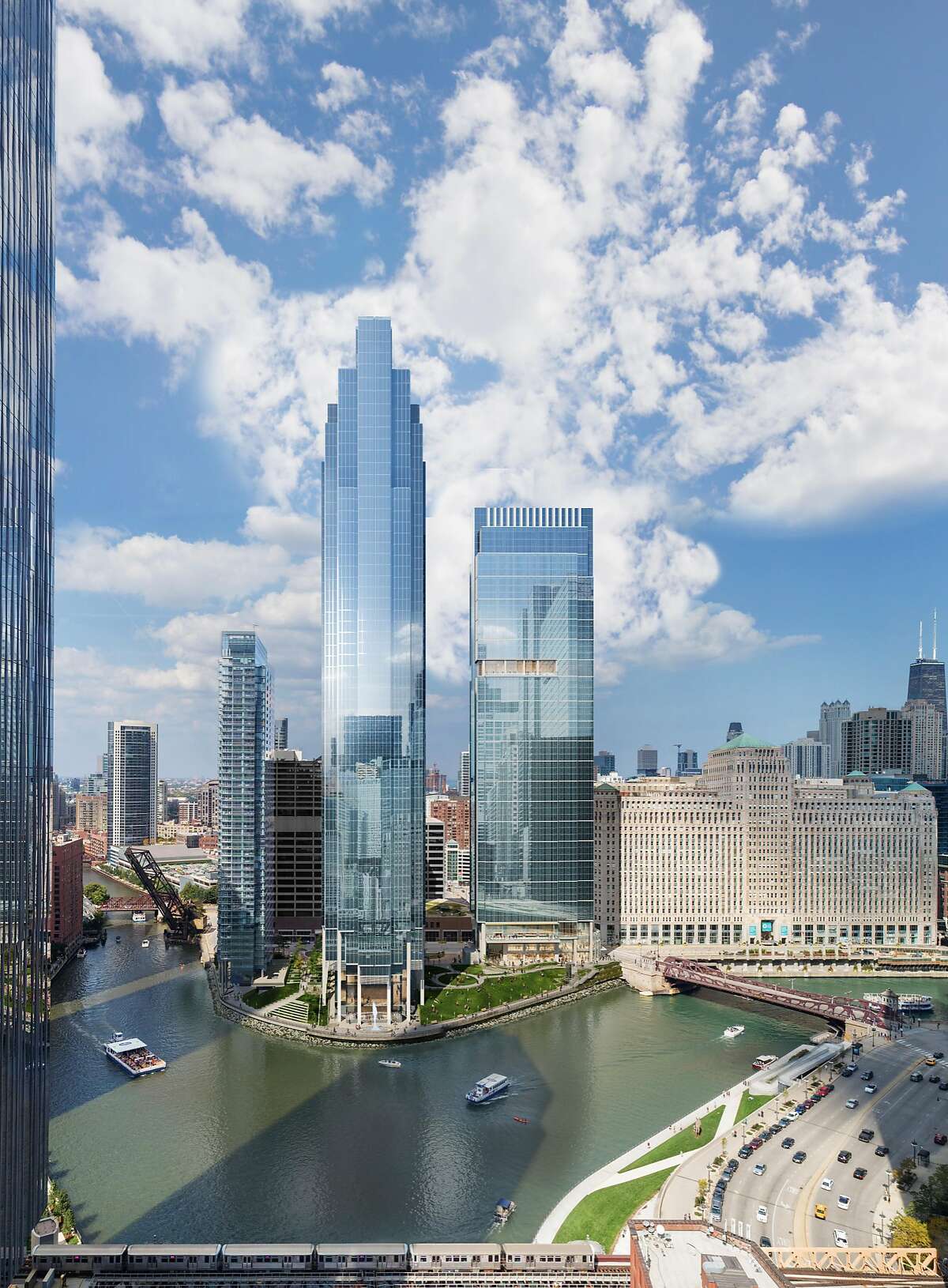 A rendering of Salesforce Tower Chicago, which will open in 2023.