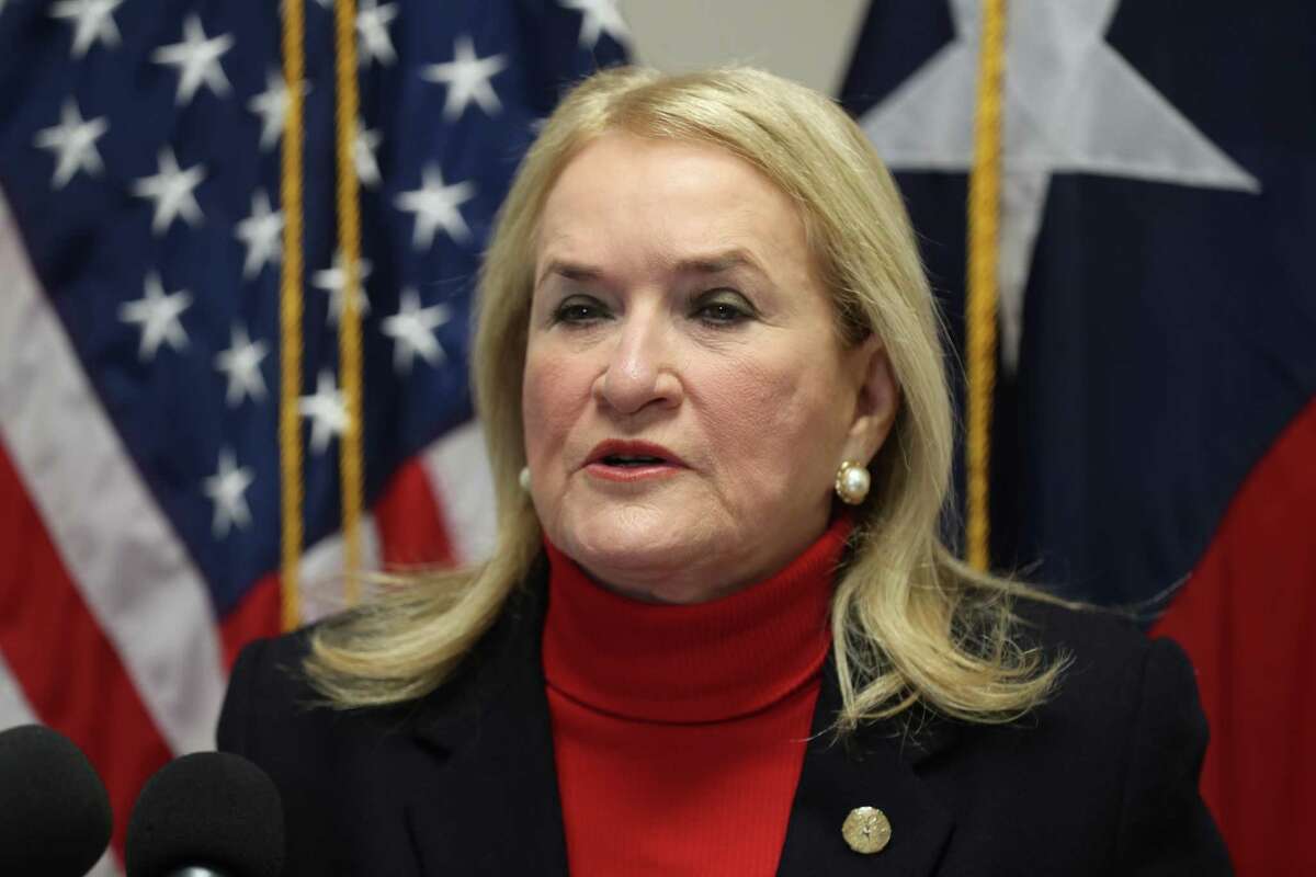 State Sen. Sylvia Garcia holds a press conference to announce her resignation from the Texas Senate Friday, Nov. 9, 2018, in Houston. Garcia was elected to Congress Tuesday to fill Rep. Gene Green's seat.