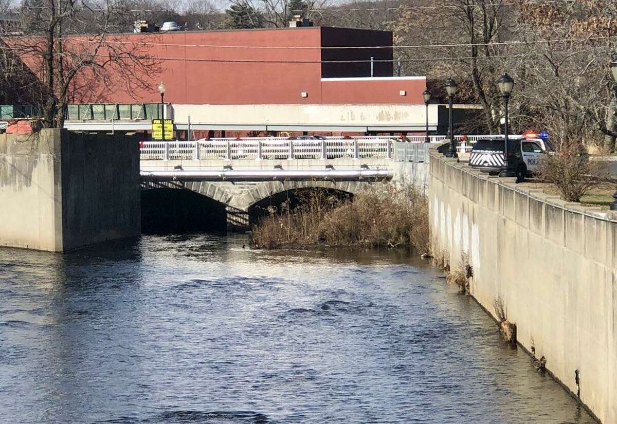This was the scene as emergency responders recovered the body of a deceased, 56-year-old homeless man from the Still River Saturday morning.