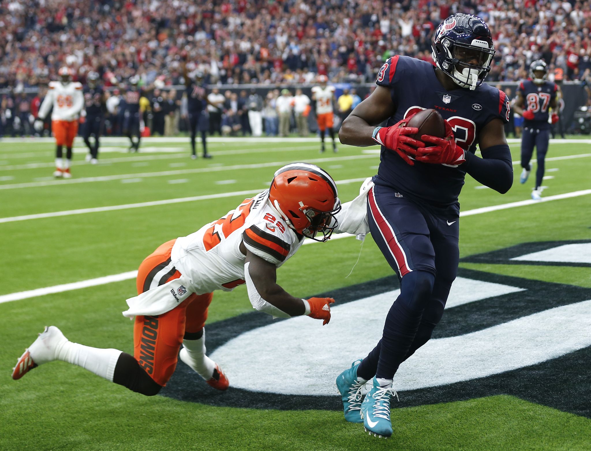 Houston, USA. 18 August 2018. Houston Texans tight end Stephen