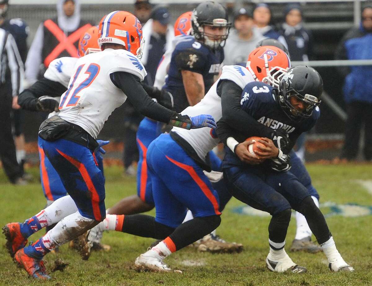 Ansonia's 26-19 loss to Bloomfield in the state football playoffs at Jarvis Stadium in Ansonia, Conn. on Sunday, December 2, 2018.
