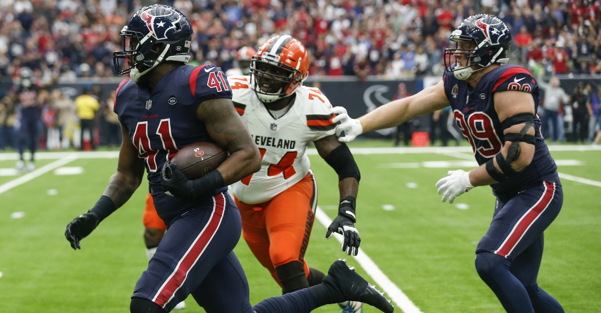 Texans get 9th straight win, 29-13, win over Browns