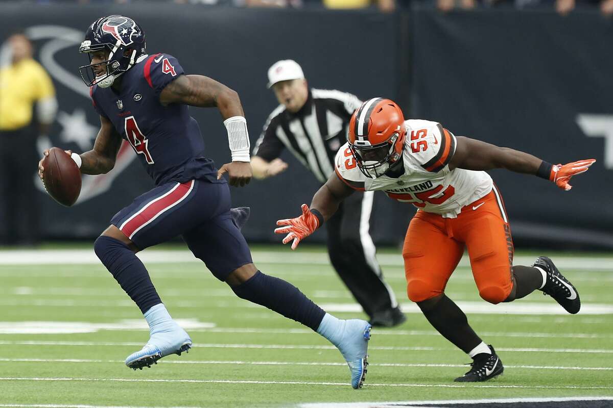 Despite winning 11 games in 2018 and leading his team to a division title, Texans QB Deshaun Watson found himself ranked behind the Browns' Baker Mayfield, whom Watson beat head-to-head last year.