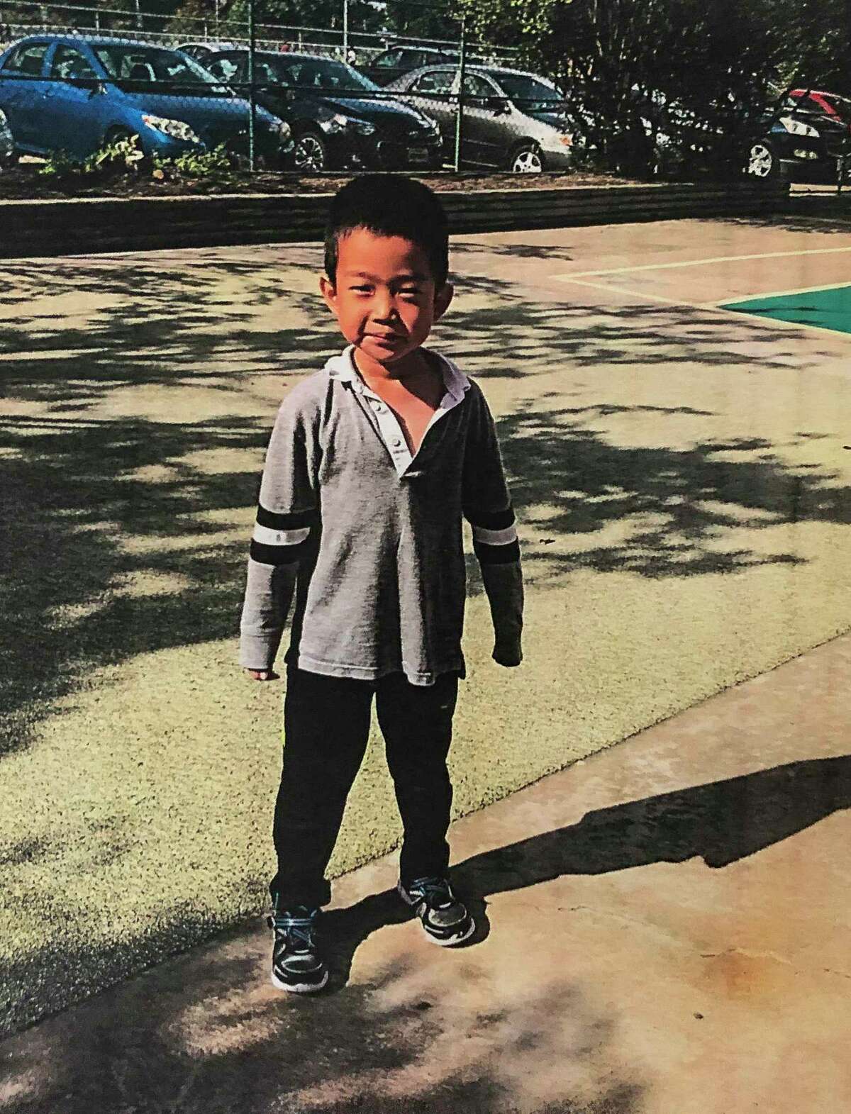 Jiadong Xu, 5, was killed Friday night at his west Houston home. His mother has been arrested in his death. Photo of photos taken, Sunday, Dec. 2, 2018 in Houston.