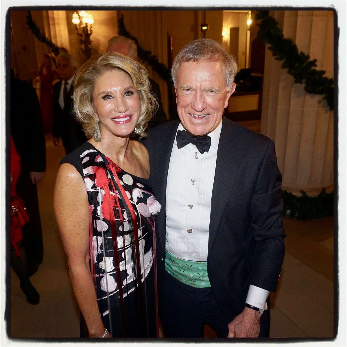 New SF Opera Guild President Mary Poland and her husband, Bill Poland, at An Evening on the Stage. Nov. 28, 2018.