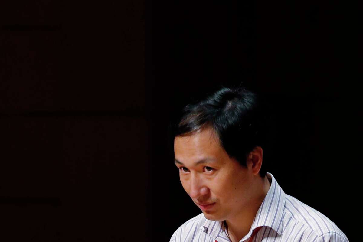 He Jiankui, a Chinese researcher, speaks during the Human Genome Editing Conference in Hong Kong, Wednesday, Nov. 28, 2018. He claims that he helped make the world's first genetically edited babies — twin girls whose DNA he said he altered with a powerful new tool capable of rewriting the very blueprint of life. (AP Photo/Kin Cheung)