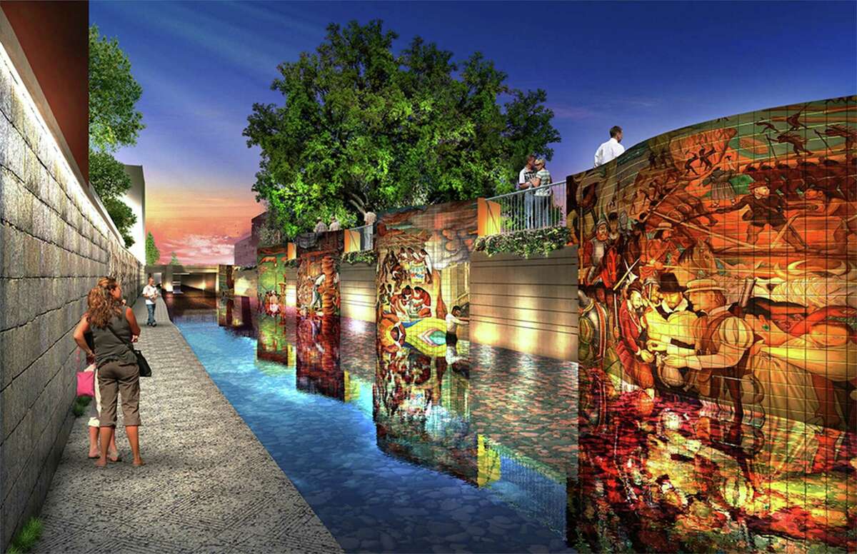 Commissioners on Tuesday will expand their ambitious plan revitalizing San Pedro Creek by three more blocks, adding an outdoor venue near the Alameda Theater and a large tile mural near the Spanish Governor’s Palace.