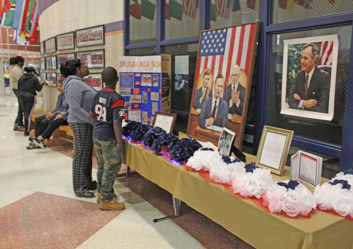 George H.W. Bush's legacy looms large for Fort Bend ISD's Bush High ...