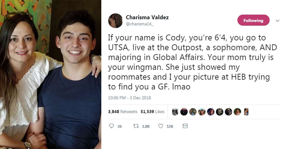 UTSA mom's efforts appear to be paying off in viral potential love story playing out on Twitter
