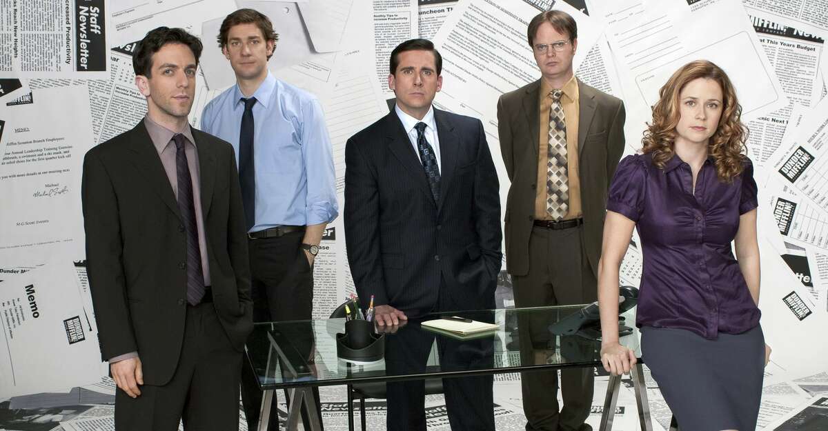 B.J. Novak, left, John Krasinski, Steve Carell, Rainn Wilson and Jenna Fischer from "The Office.">>What were the longest-running shows on television? Find out in the photos that follow...