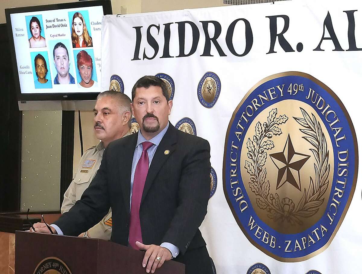 Webb County Sheriff and Webb/Zapata County District Attorney Isidro R. Alaniz participated in a press conference Wednesday, December 5, 2018 at the Central Jury Room of the Webb County Justice Center where Alaniz reported that the 341st District Court Grand Jury returned a true bill for Border Patrol Agent Juan David Ortiz. Ortiz was indicted on one count of capital murder, aggravated assault with a deadly weapon, unlawful restraint and evading arrest or detention for fatally shooting Melissa Ramirez, Claudine Luera, Guiselda Alicia Cantu and Humberto Janelle Ortiz and committing aggravated assault against Erika Peña.