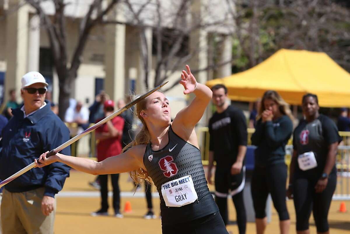 Stanford’s Jenna Gray blends volleyball and javelin seamlessly