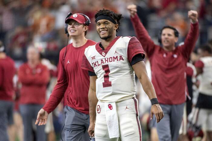 A's go high-risk, high-reward by taking Oklahoma quarterback — and center  fielder — Kyler Murray in first round - The Athletic