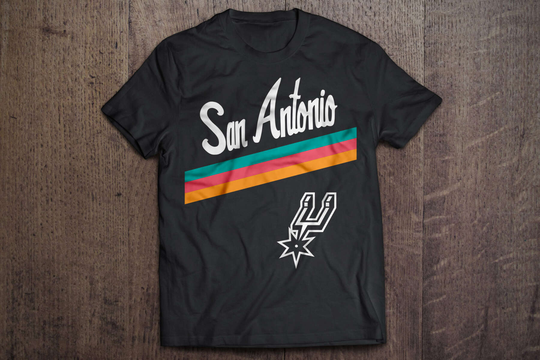 Spurs fans will get a free, 'retro' t-shirt with Fiesta-like colors at next