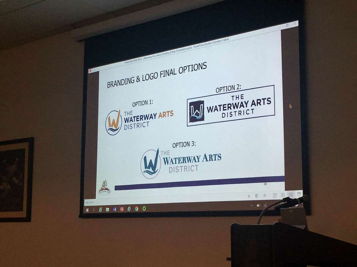 At the township’s Board of Directors at meetings Wednesday, township officials approved the creation of The Waterway Arts District as presented by the Economic Development Committee. The final logo is a combination of option one and option three, and has a “W” with a brushstroke, underscored by an image of water. The color scheme includes dark blue, matte gold, maroon, black and white.