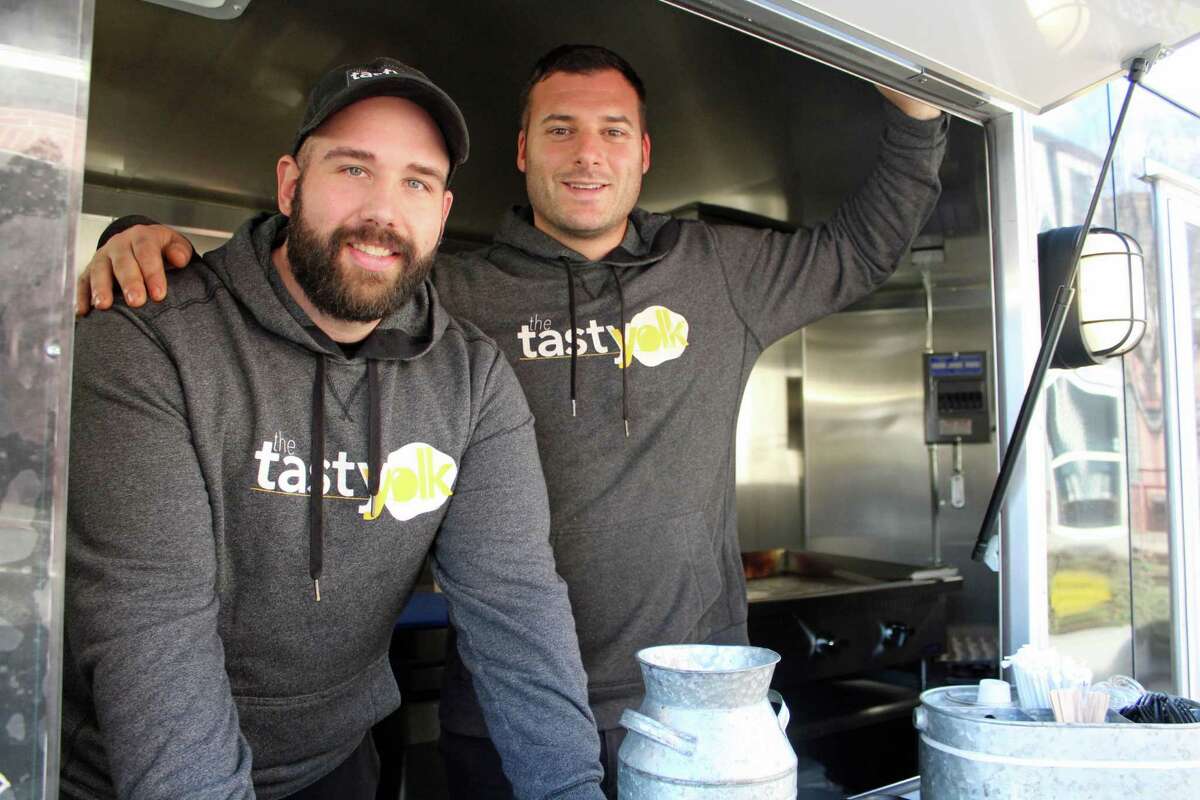 From left, Eric Felitto and Mike Bertanza, co-owners of The Tasty Yolk.