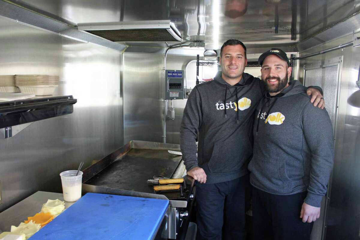 From left, Mike Bertanza and Eric Felitto are co-owners of Tasty Yolk.