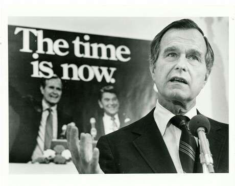 11/10/1980 - Vice-President elect George Bush holds a press conference in Houston before leaving for Washington, DC where he will meet with President-elect Ronald Reagan and begin work on the transition.