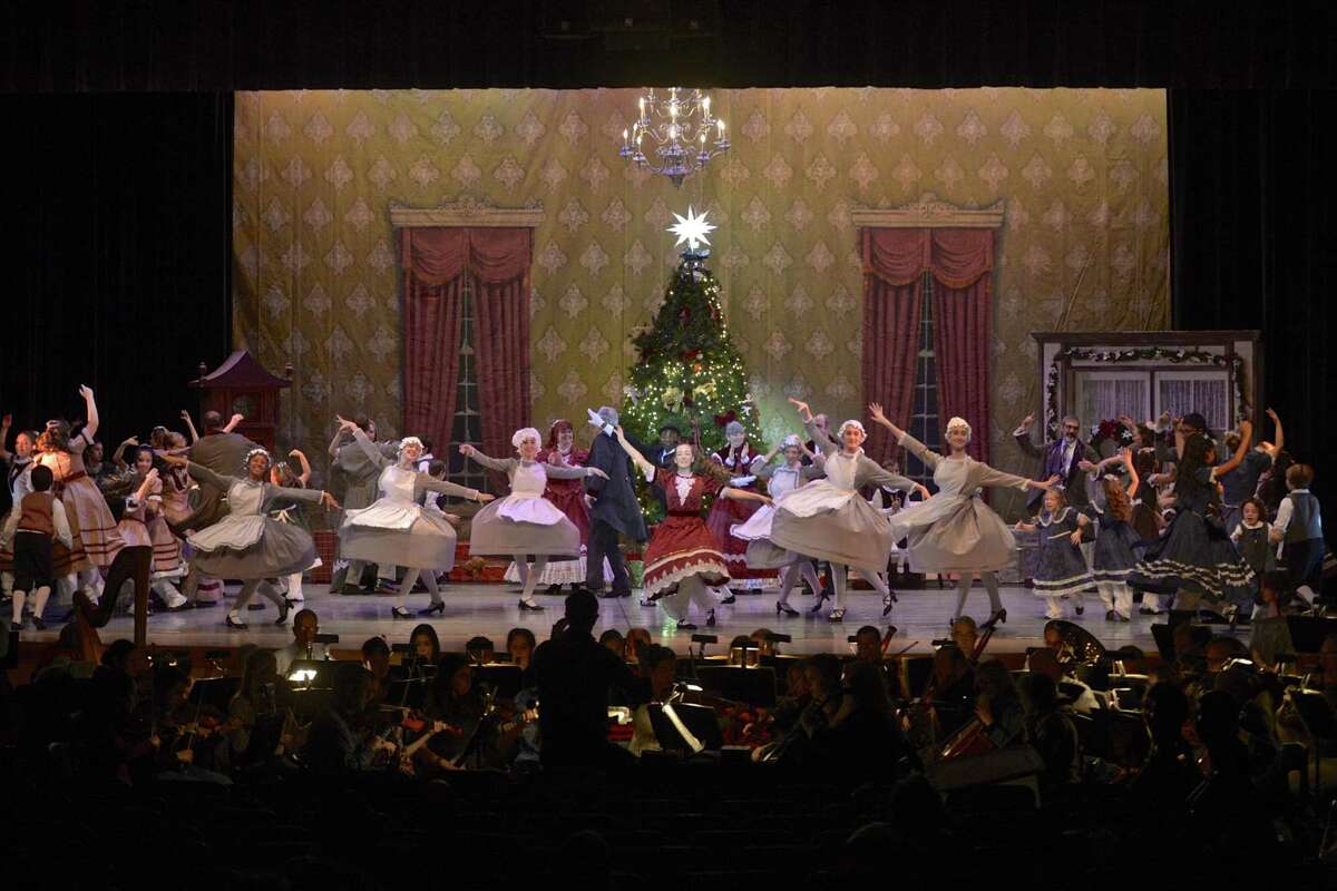 Fallyn Kirlin, center, of Newtown, dances the part of Clara in the Danbury Music Center's 51st production of The Nutcracker Ballet. The production runs at 2:30 p.m. and 7 p.m on Saturday and 3 p.m. on Sunday, in the Danbury High School auditorium. Previous show times reported were incorrect. Tickets can be purchased at the door or at www.danburymusiccenter.org.