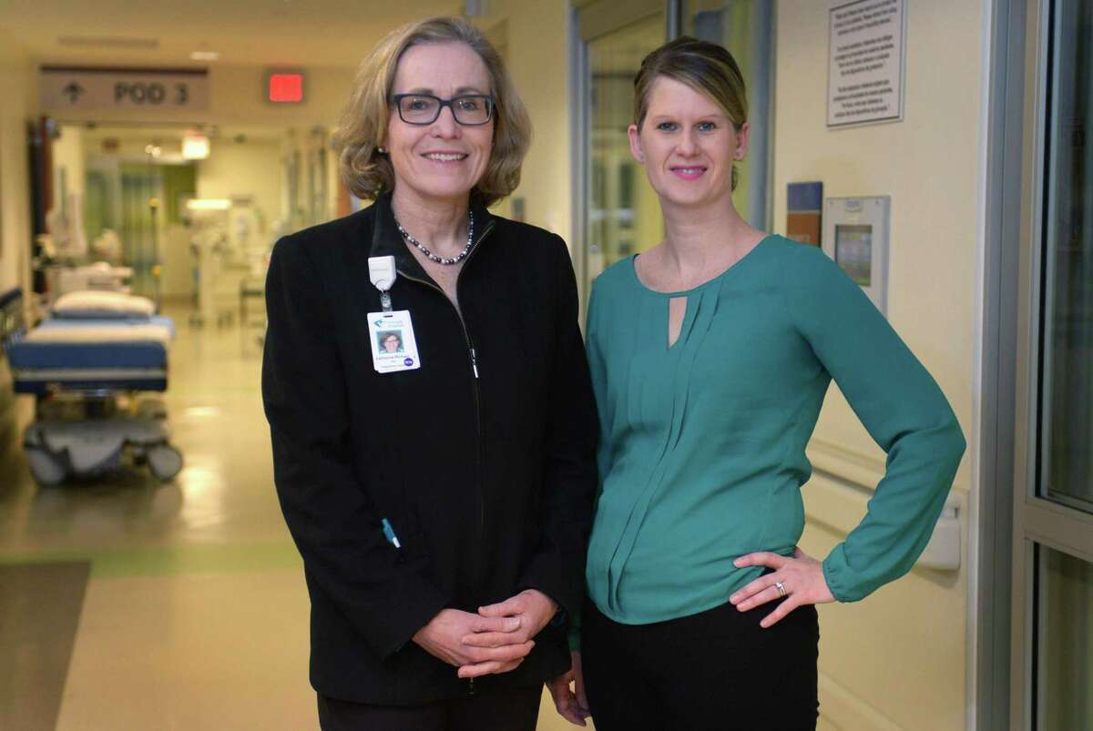 Dr. Katherine Michael, Medical Director of Western Connecticut Health Network and community care team founder and Staci Peete, Liscensed Clinical Social Worker and community care team supervisor at the Norwalk Hospital Emergency Department Friday, December 7, 2018, in Norwalk, Conn. Emergency Department visits for people in crisis has increased by 20 percent in the last two years. Not only are children frequenting the ER, but adults are increasingly coming into the ER. One way the hospital alleviates the problem is by targeting adults who come into the ER more than 6 times in 6 months with outreach by the community care team.