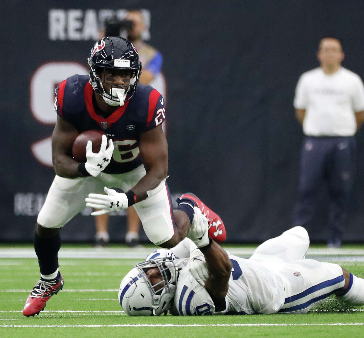 Houston Texans running back Lamar Miller during an NFL football