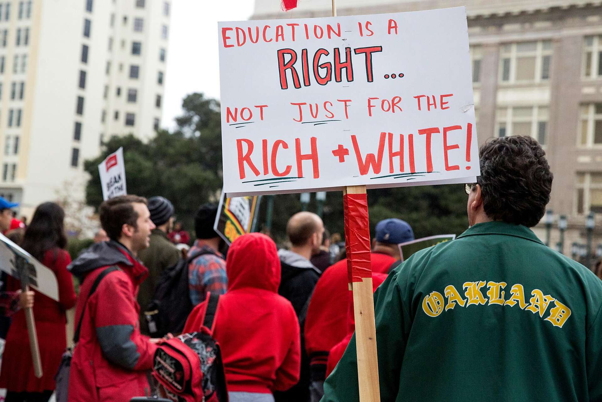 Oakland High teachers walk out to protest pay; district considers ...