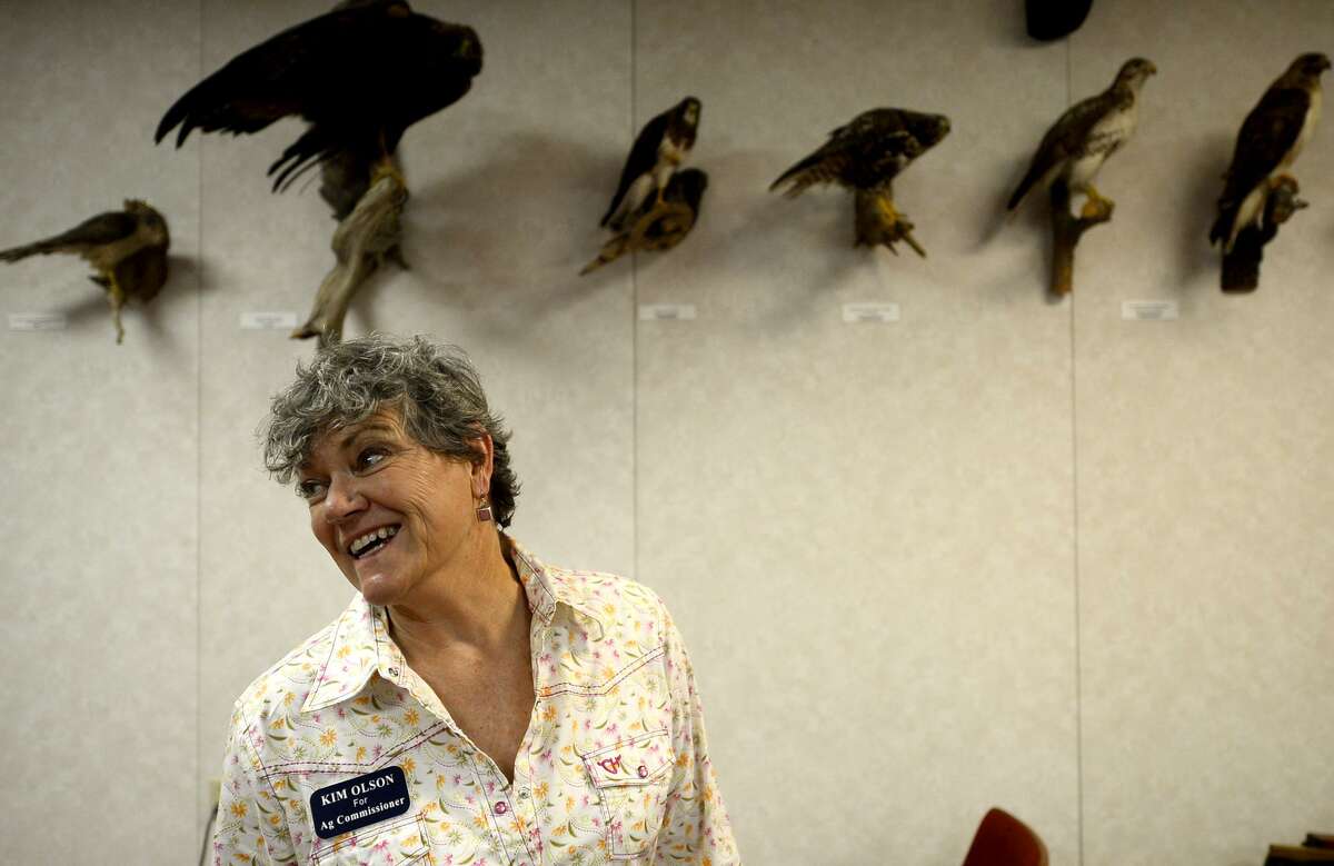 Colonel Kim Olson (USAF Ret.) visited the Sibley Nature Center in Midland July 20, 2018, on a campaign stop during her Democratic run for Texas Agriculture Commissioner. Olson is a retired U.S. Air Force pilot with combat experience who now farms with her husband in North Texas. James Durbin/Reporter-Telegram