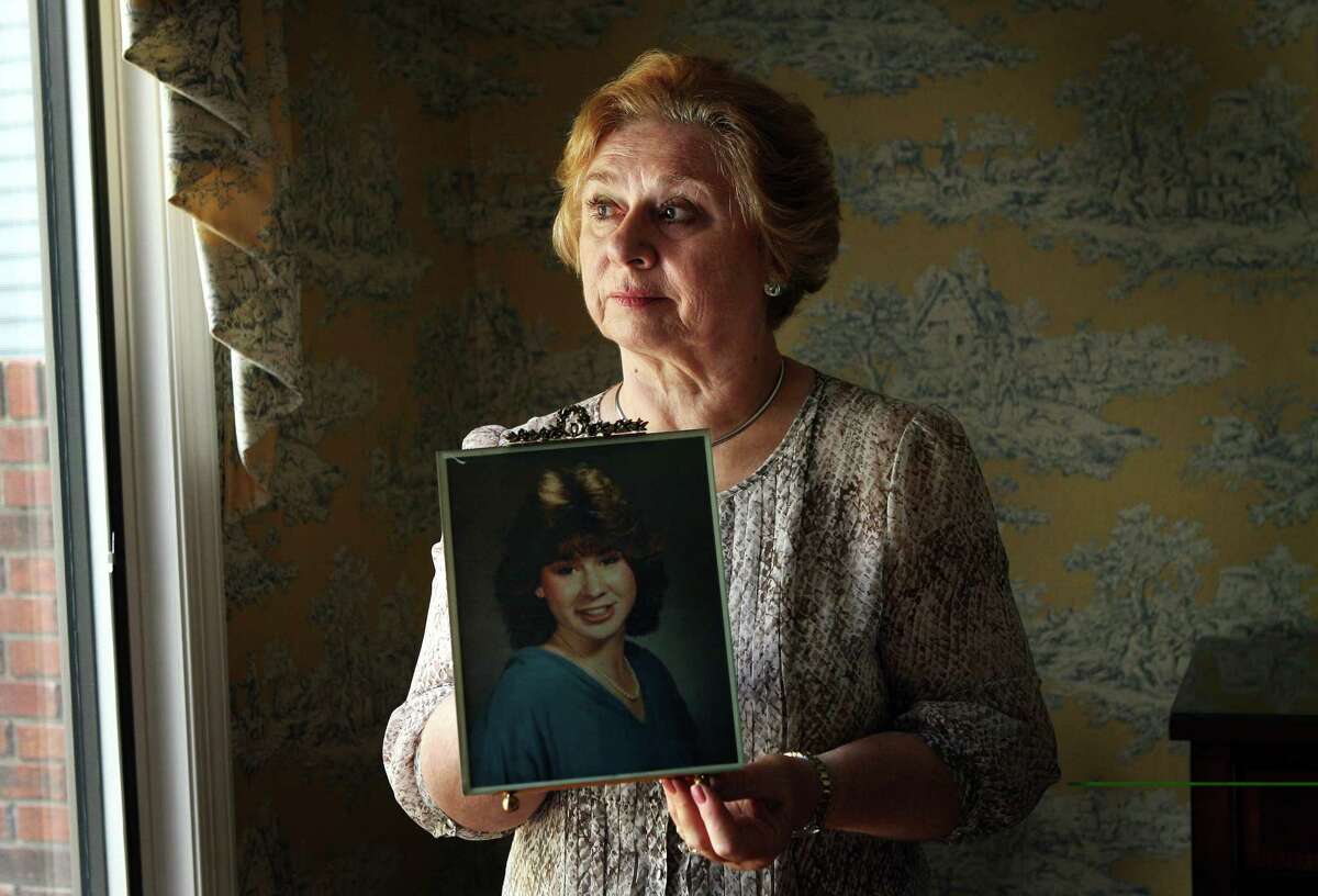 MAHWAH, NJ 10-20-11 MOTHER OF PAN-AM FLIGHT 103 VICTIM: Joan Dater, holds photo of her daughter Gretchen, who was killed aboard Pan-Am Flight 103 over Scotland. She says she is relieved that Gadhafi has been killed, but believes the fight for justice is not over. Dater wants other co-conspirators to be brought to justice.