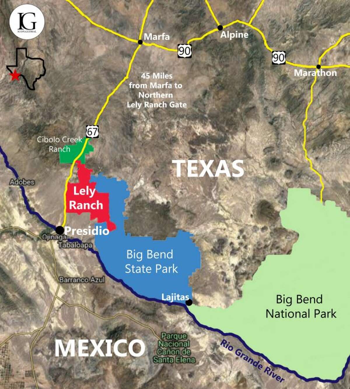 Largest Ranches In Texas Map