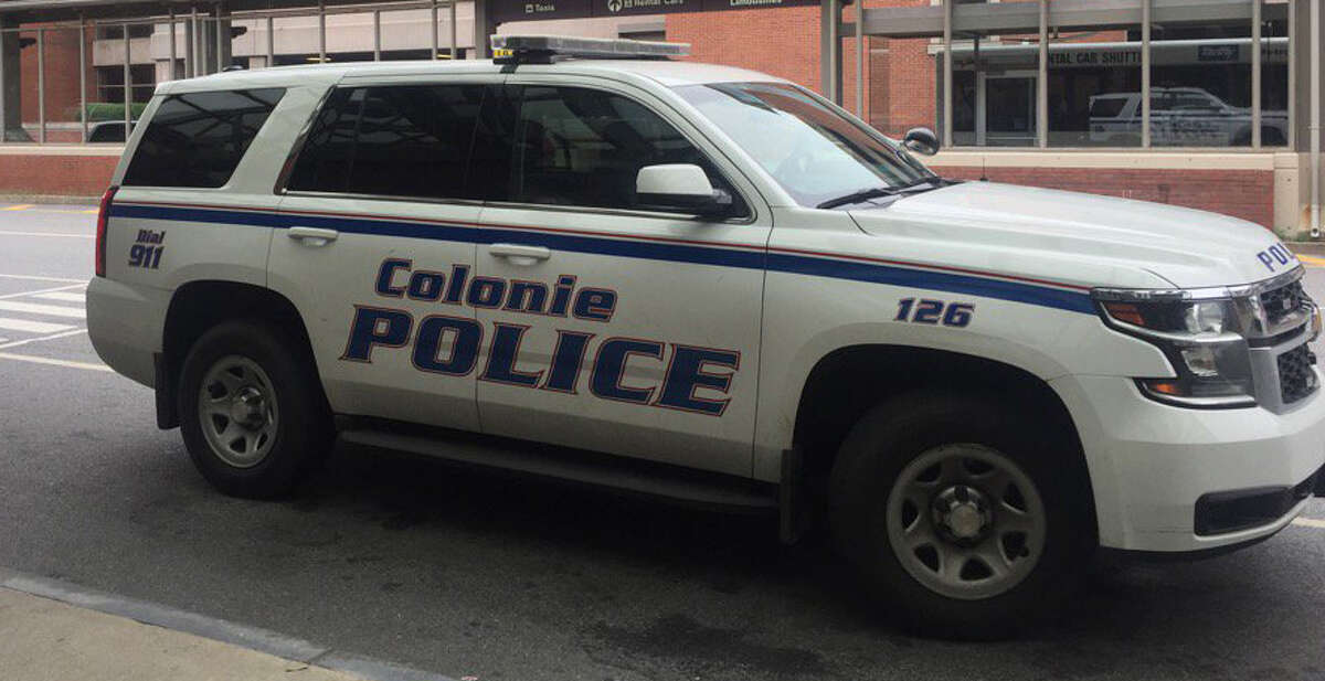 Colonie police are searching for two men in an armed robbery on Monday evening.