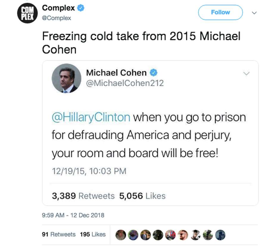 Michael Cohen Twitter