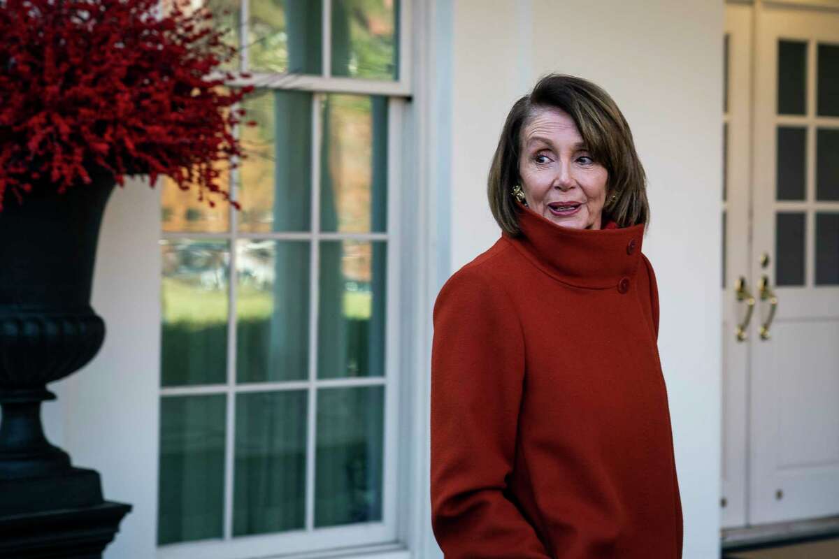 Nancy Pelosi after her Oval Office meeting Monday with President Donald Trump. Older women in power face a minefield of stereotypes to avoid. It's not fair, Monica Hesse writes, but the 78-year-old politician is navigating it shrewdly.