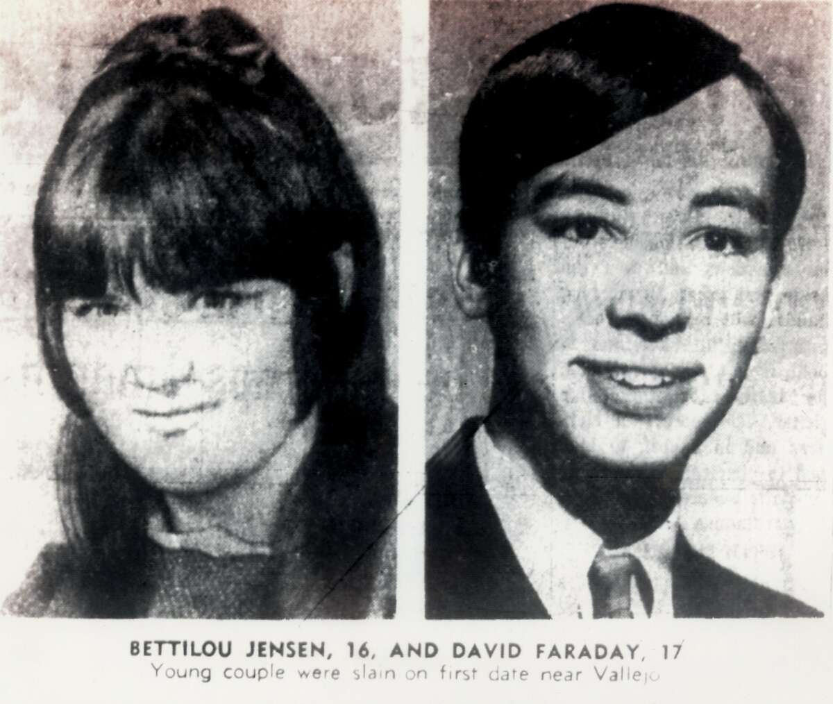 Betty Lou Jensen and David Faraday, the Zodiac’s first victims. Photo: Chronicle File Photos