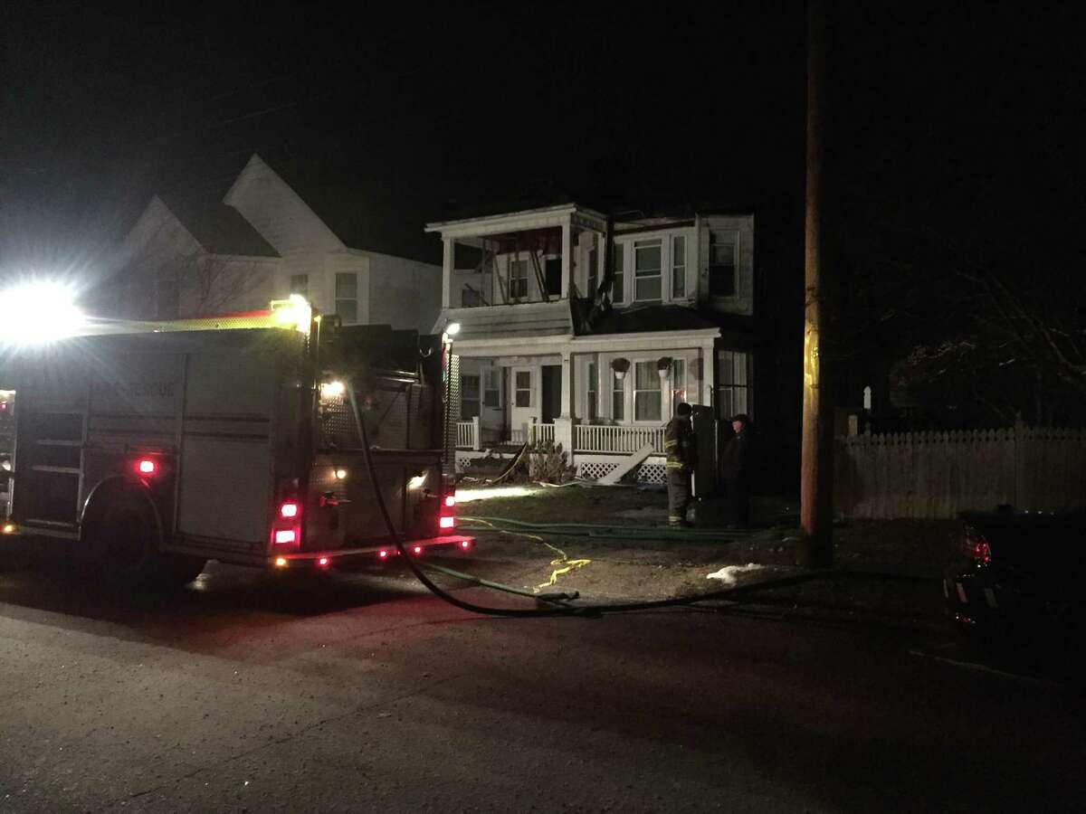 A fire damaged a Rugby Road home early Thursday morning.