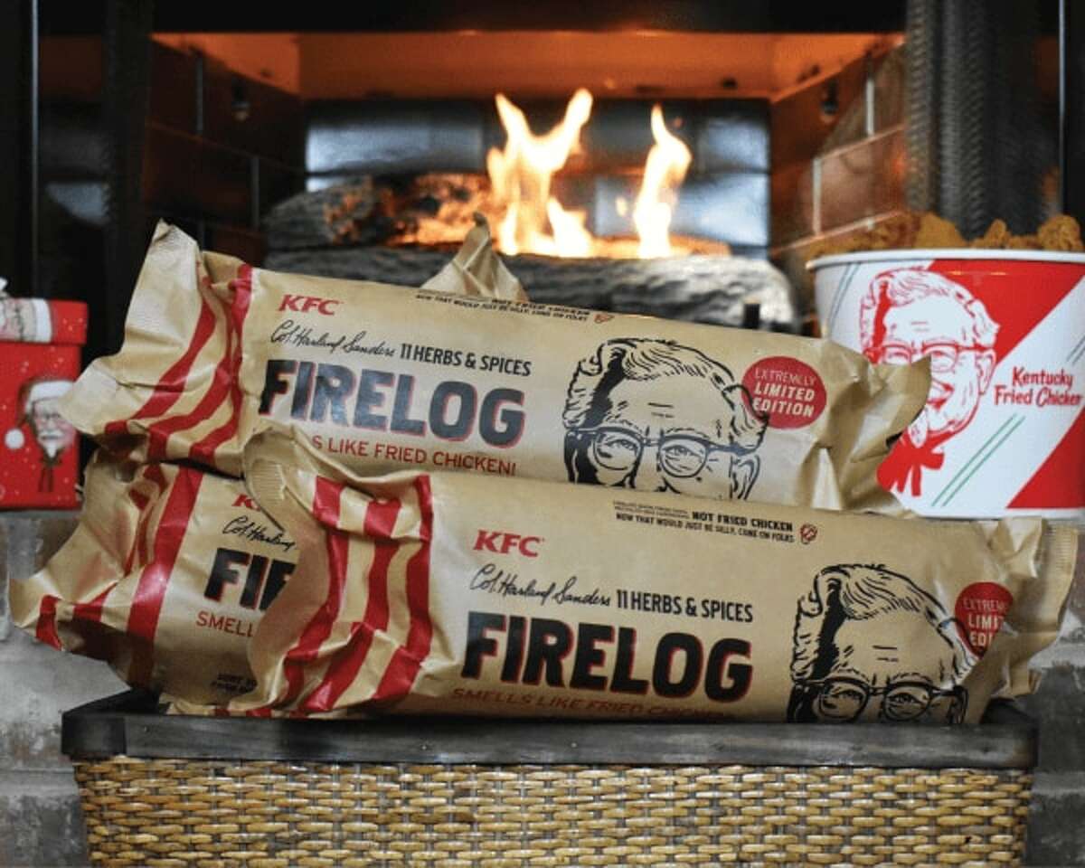 KFC introduced its "11 herbs and spices" fire log for the 2018 holiday season in case you enjoy drooling while enjoying your cozy fire.