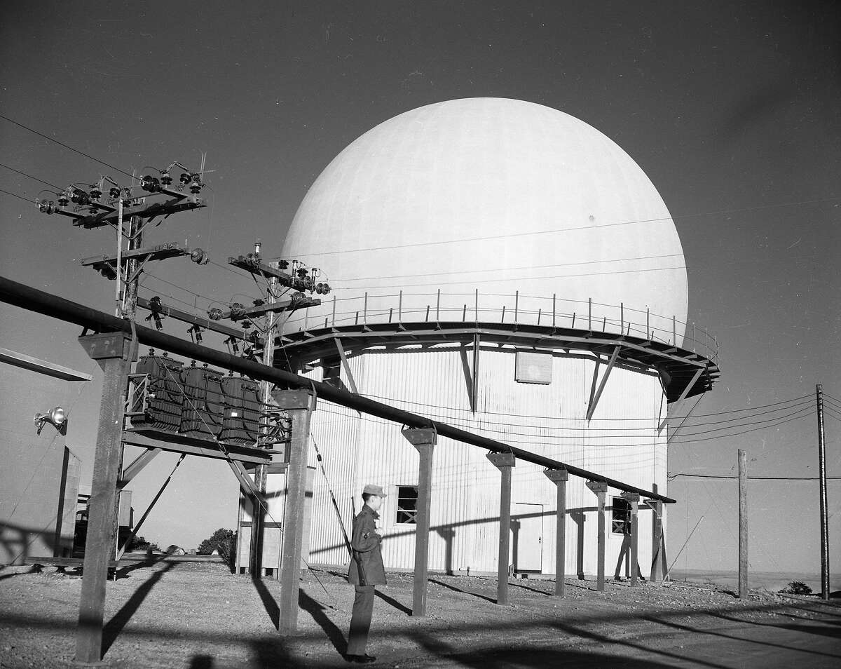 The U.S. Air Force Radar Station atop Mt Tamalpais, December 10, 1953