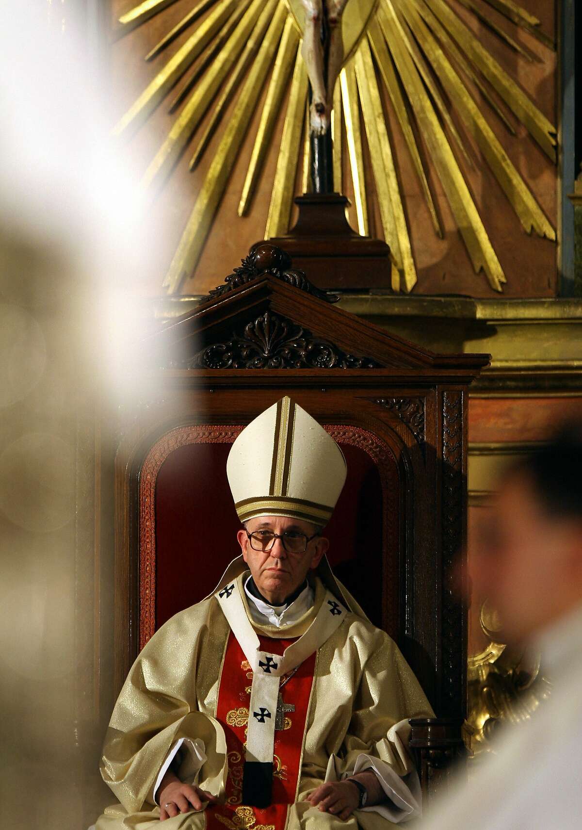 Argentine Cardinal Jorge Bergoglio before he became Pope Francis