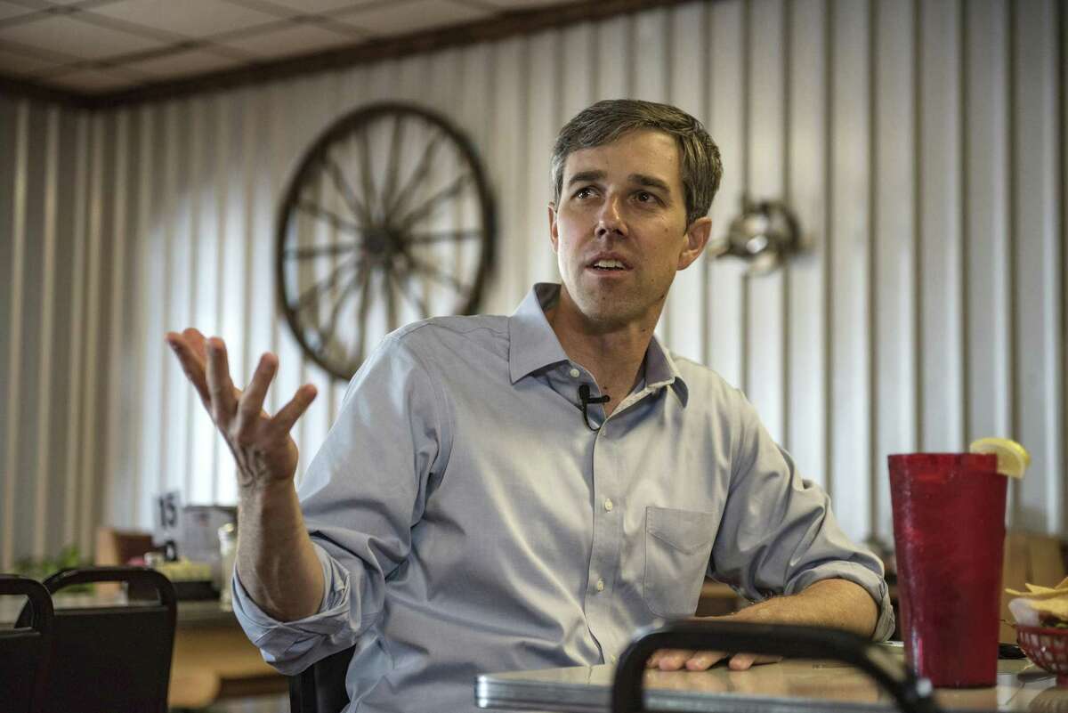 Texas Democratic Beto O'Rourke speaks in April at a campaign stop in Texas. MUST CREDIT: Bloomberg photo by Sergio Flores